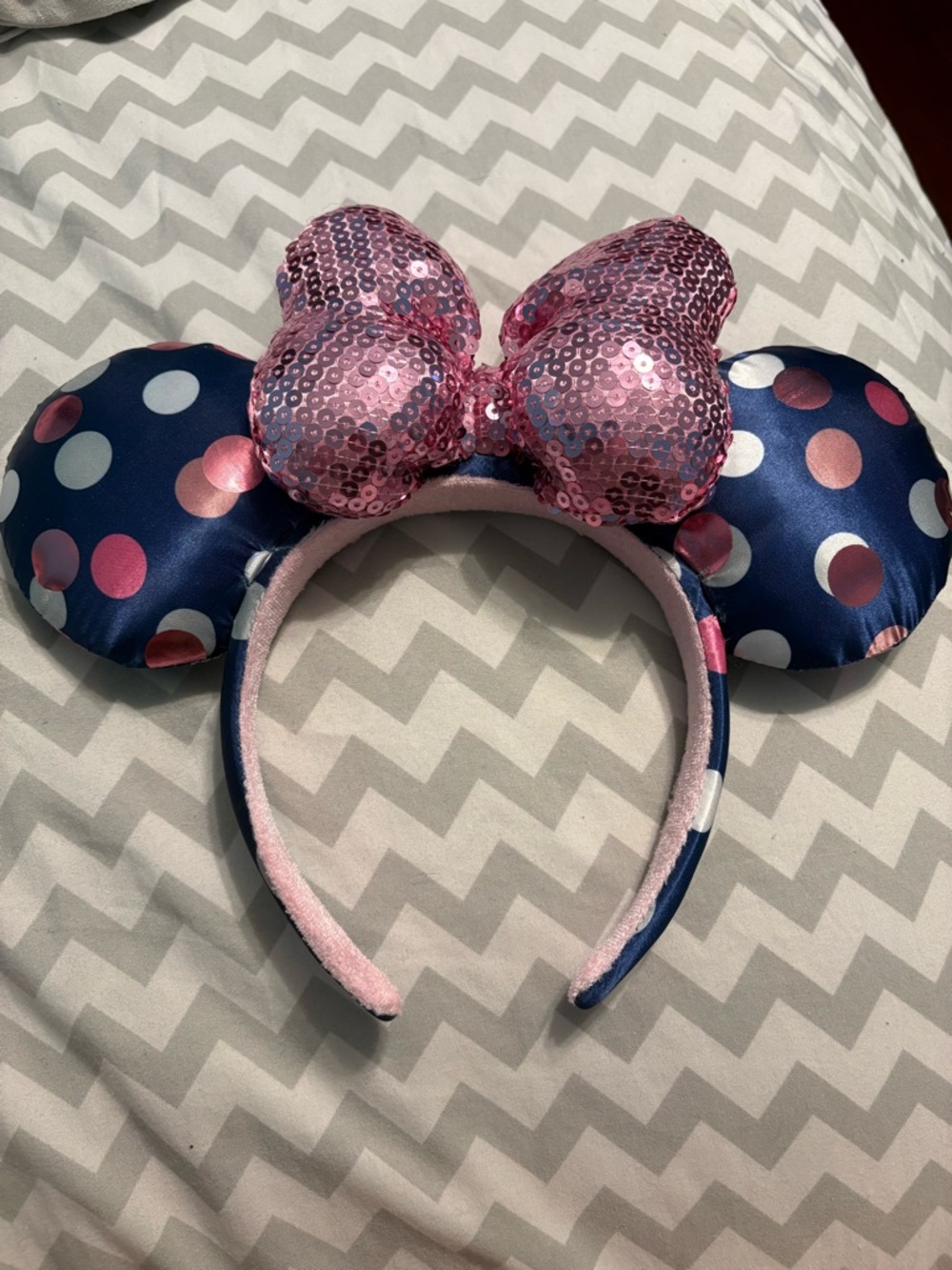 Disney Pink & Blue Polka Dot Minnie Ears